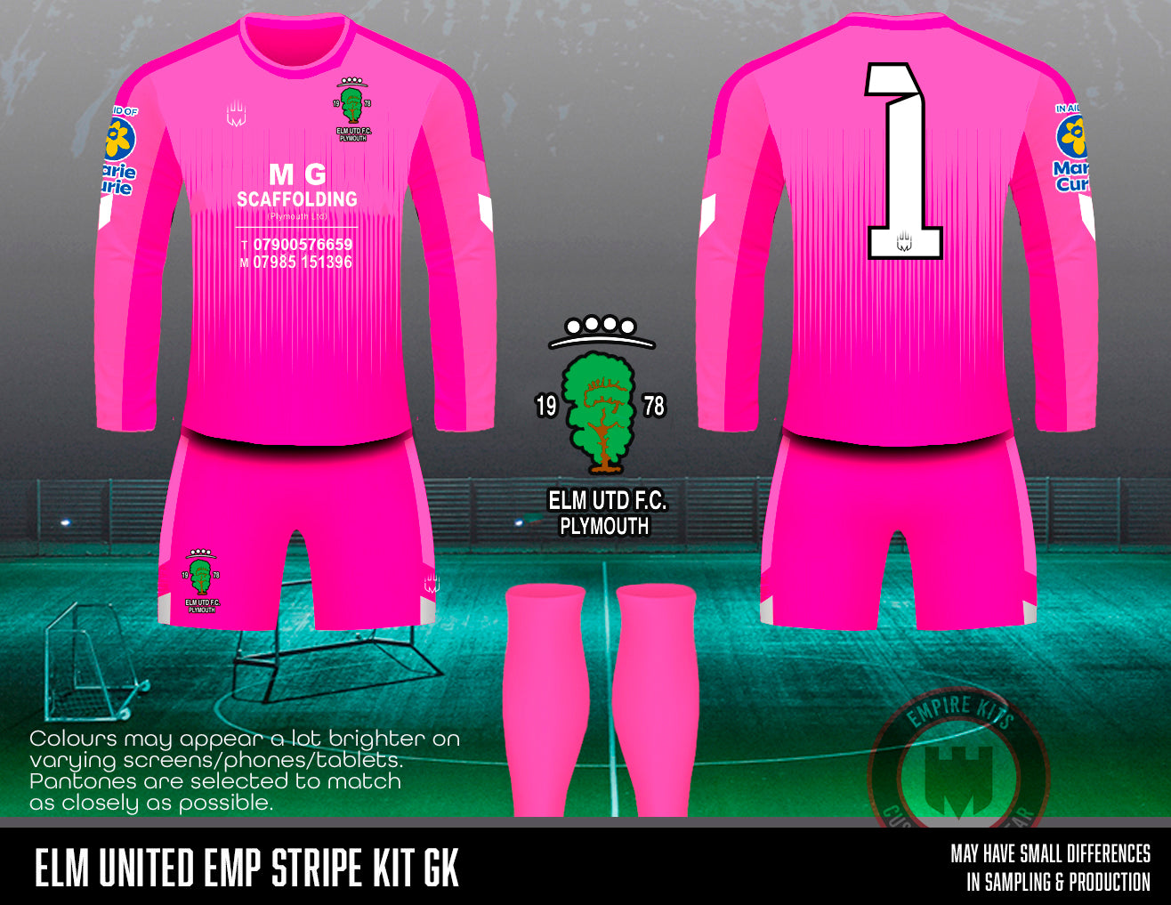 Elm United - GK Kit (MG Scaffolding) - Fabric B