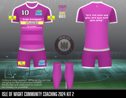 Isle of Wight - Tots Football Kit (Pink)