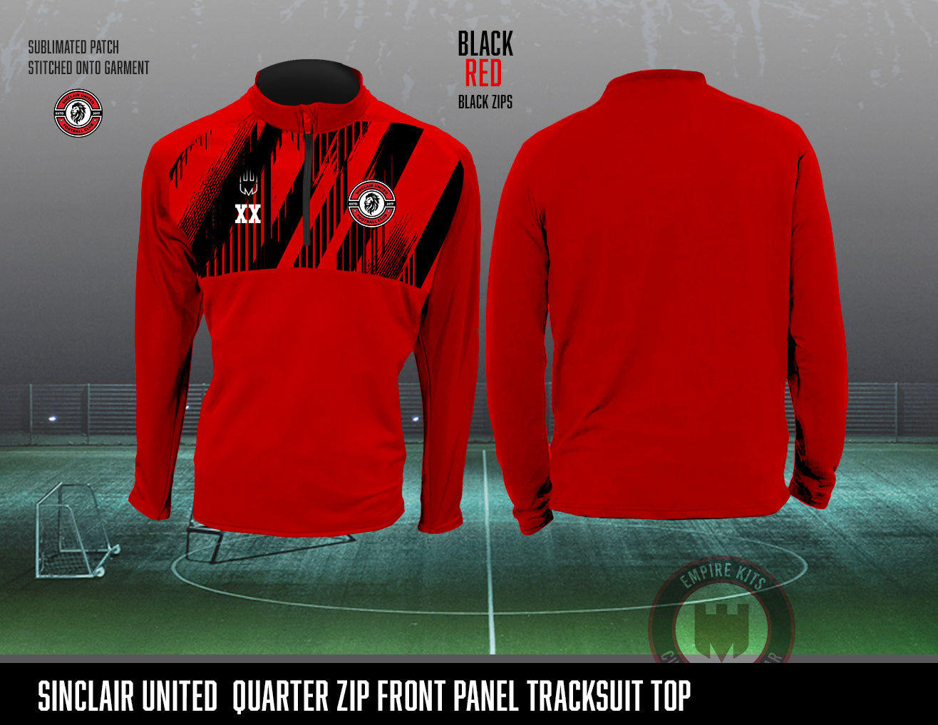 Sinclair United FC 1/4 Zip Tracksuit Top (Coach)