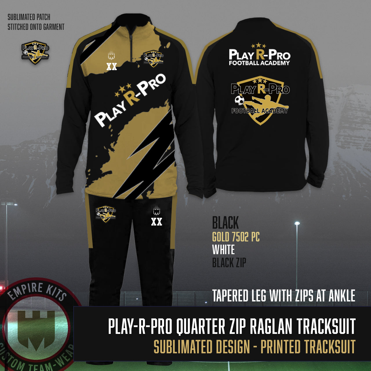 PlayR-Pro 1/4 Zip Tracksuit