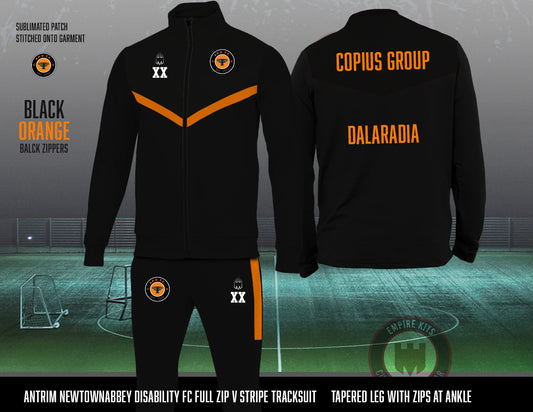 Antrim Newtownabbey Disability FC - Full Zip Tracksuit