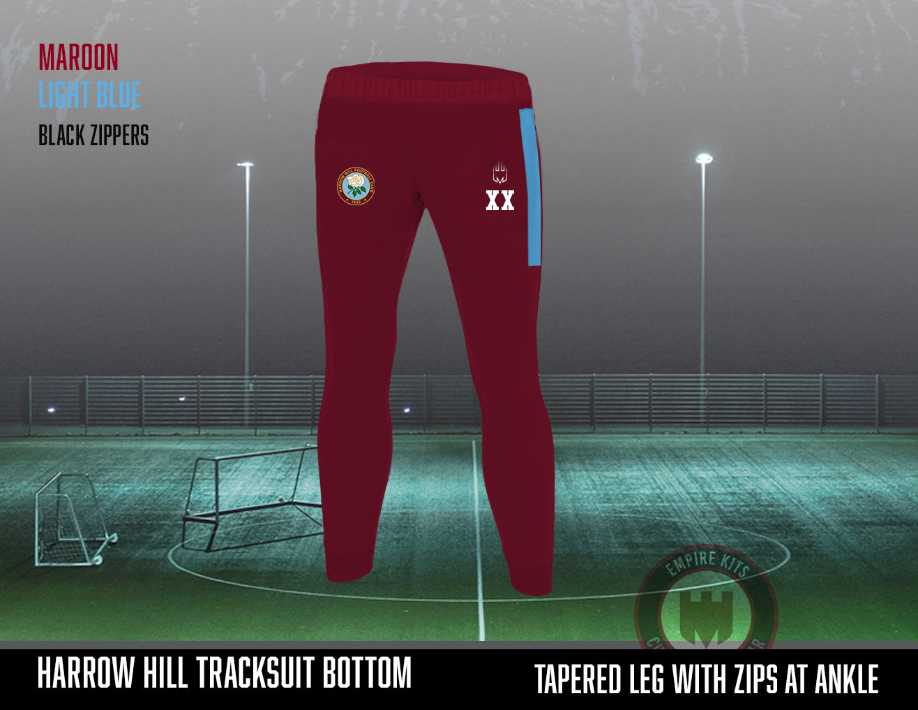 Harrow hill - Tracksuit Bottom (maroon)