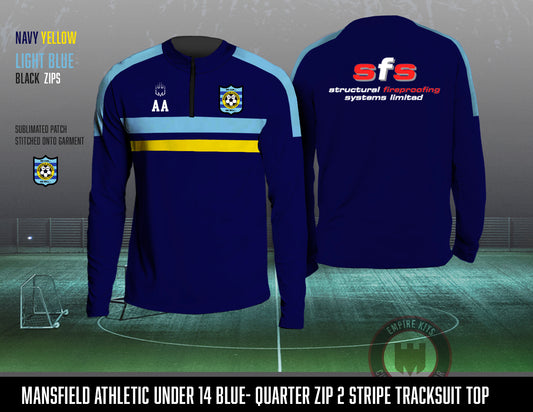 Mansfield Athletic 1/4 Zip Tracksuit Top (U14)