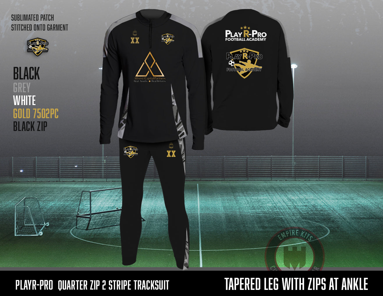 PlayR-Pro 1/4 Zip Tracksuit