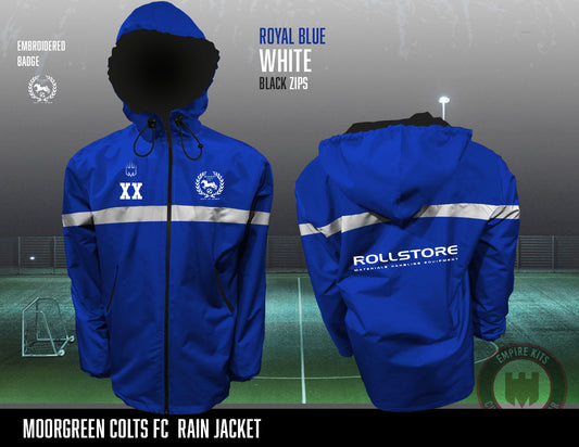 MOORGREEN COLTS FC - Rain Jackets (embroidered/white line)