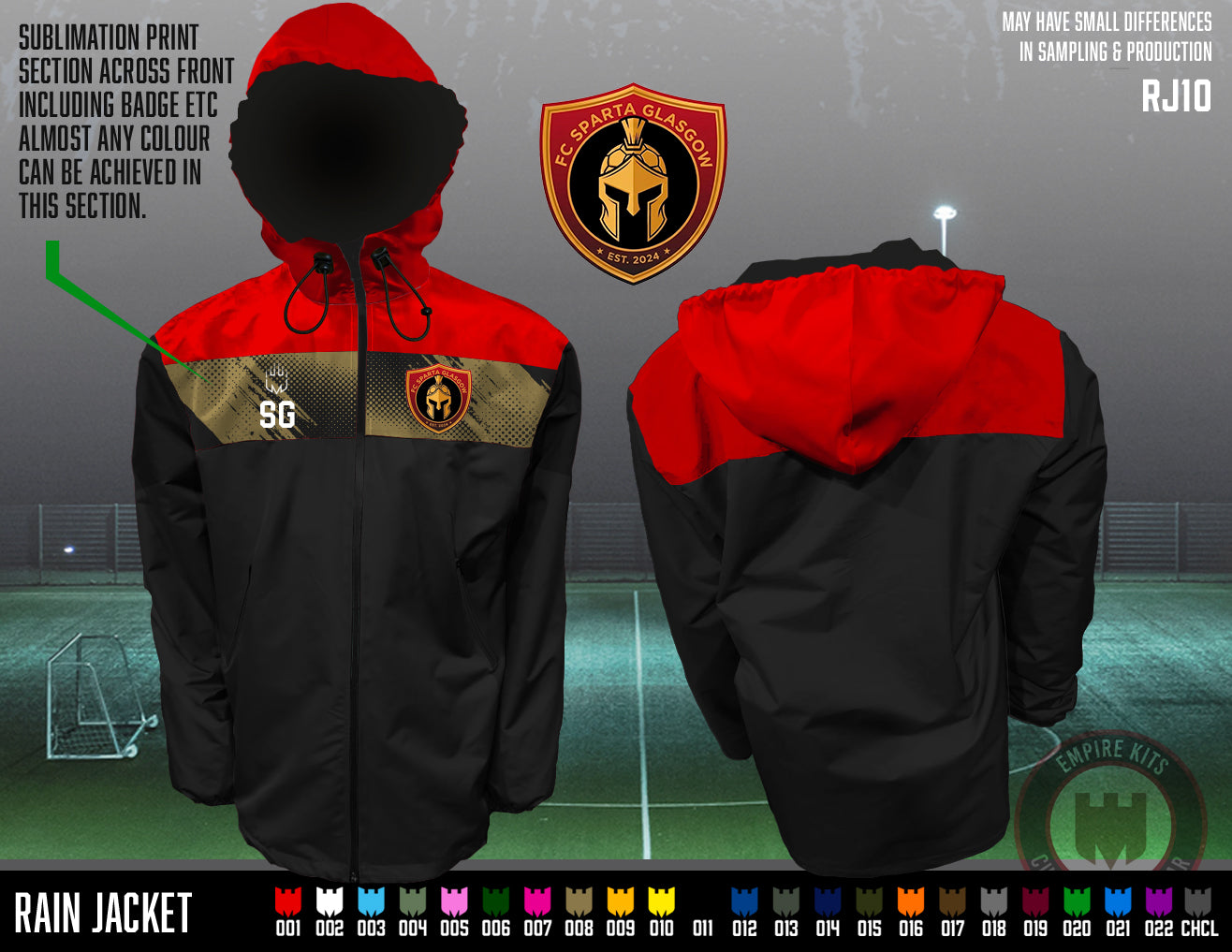 FC SPARTA GLASGOW - Rain Jacket
