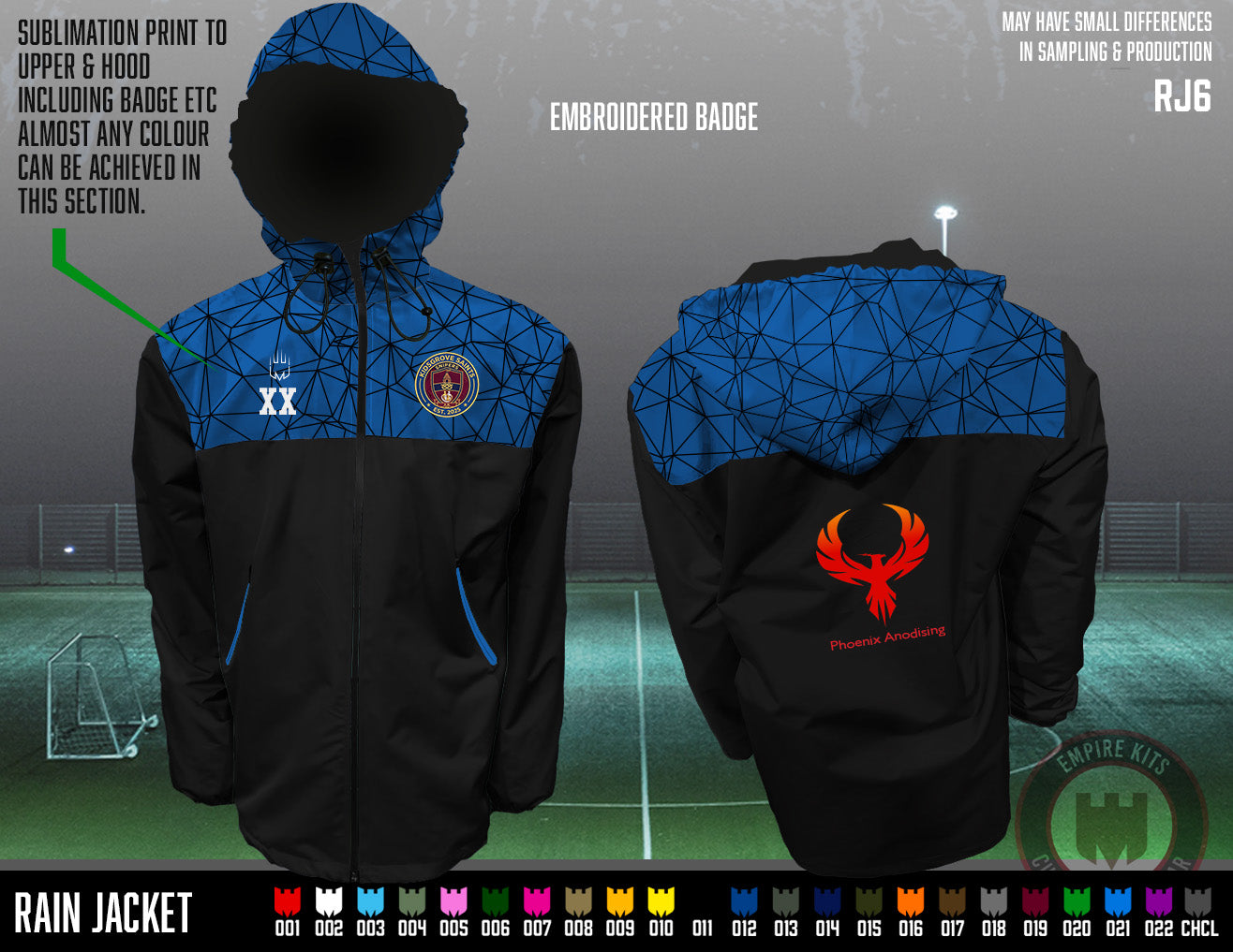 Kidsgrove Saints Snipers - Rain Jacket (blue)