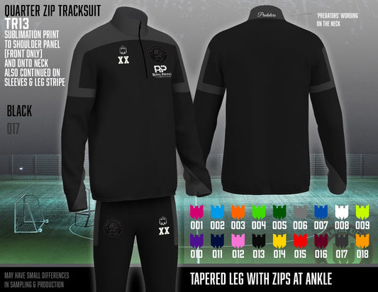 Woking Predators FC  -  Quarter Zip Tracksuit