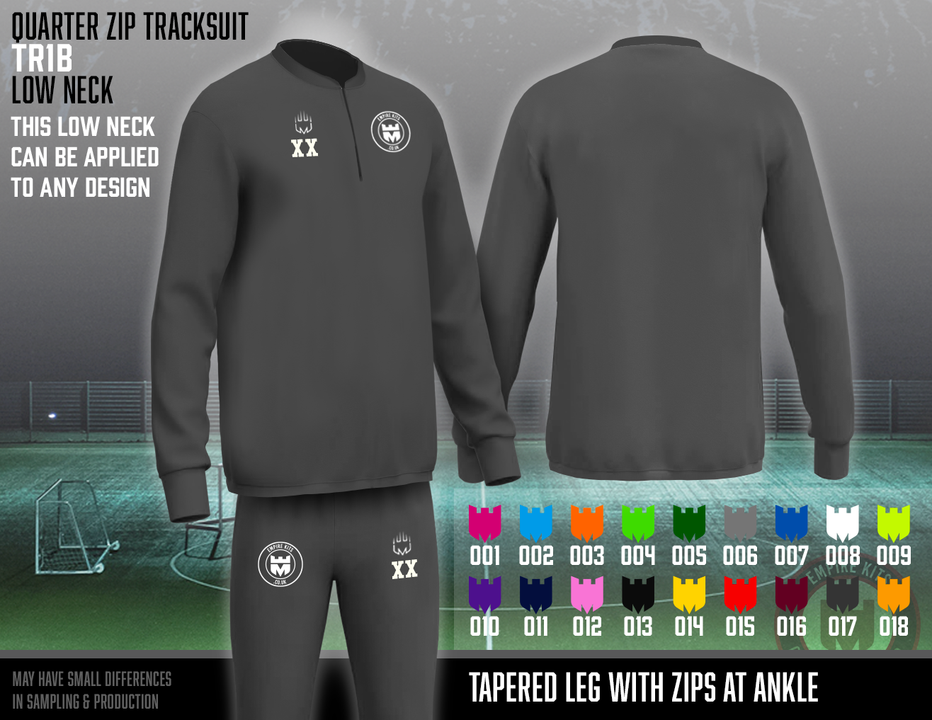 Custom 1/4 Zip Tracksuits