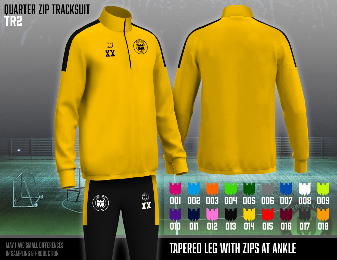 Custom 1/4 Zip Tracksuits