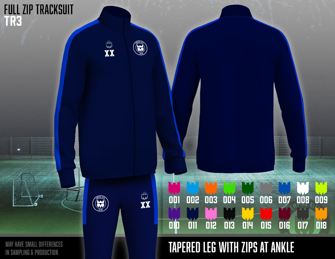 Custom Full Zip Tracksuit Tops