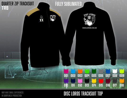 Disc Lords - Quarter Zip Tracksuit Top