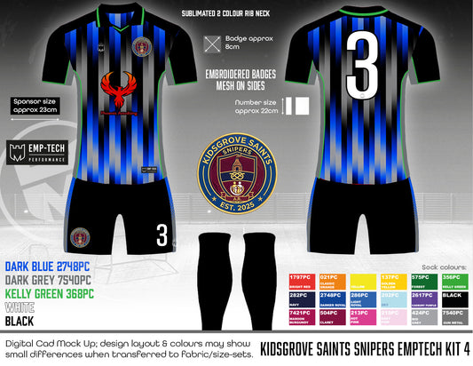 Kidsgrove Saints Snipers - Home Kit (blue/grey)