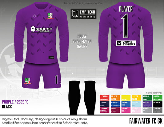 Fairwater FC - GK Kit - Space2B (Emptech)