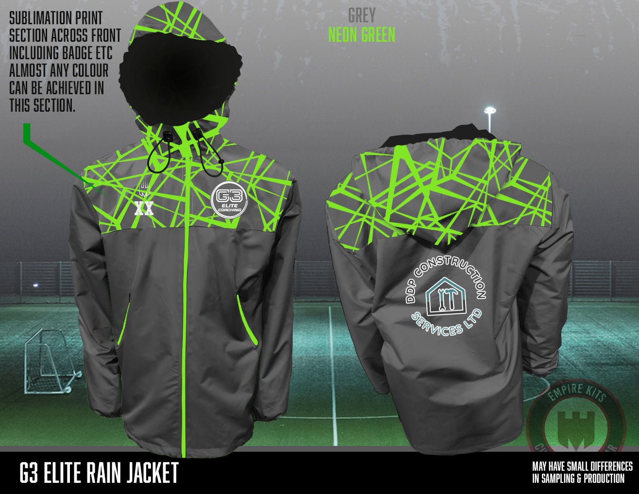 G3 Elite - Rain Jacket (DDP Construction)