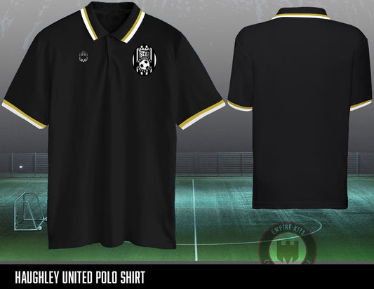 Haughley United Polo Shirt (Black)