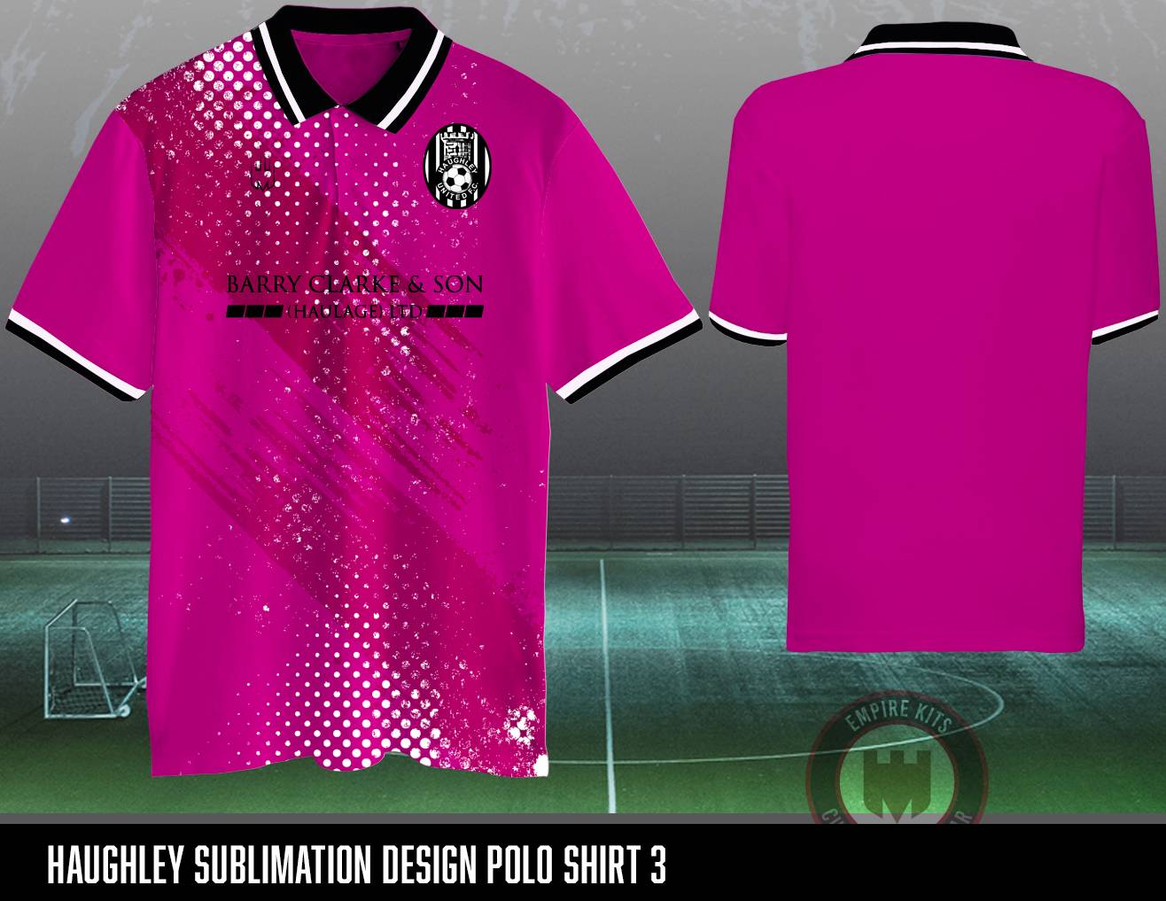 Haughley United Pro Team Polo Shirt (Pink)