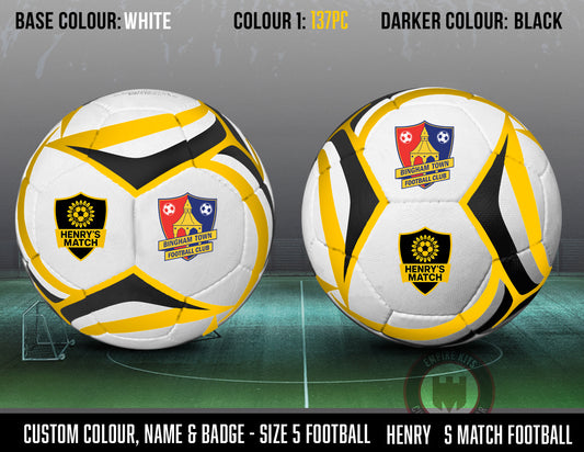 Henry's Match - Custom Footballs (set of 6)