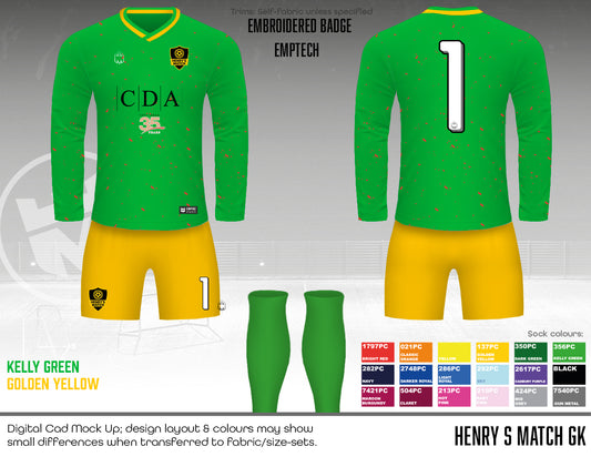 Henry's Match - GK Kit - EMPTech kit (Embroidered badge)