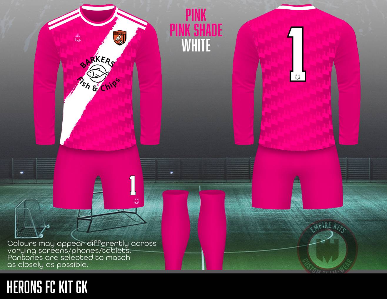 Herons FC GK Kit (Barkers Fish and Chips)