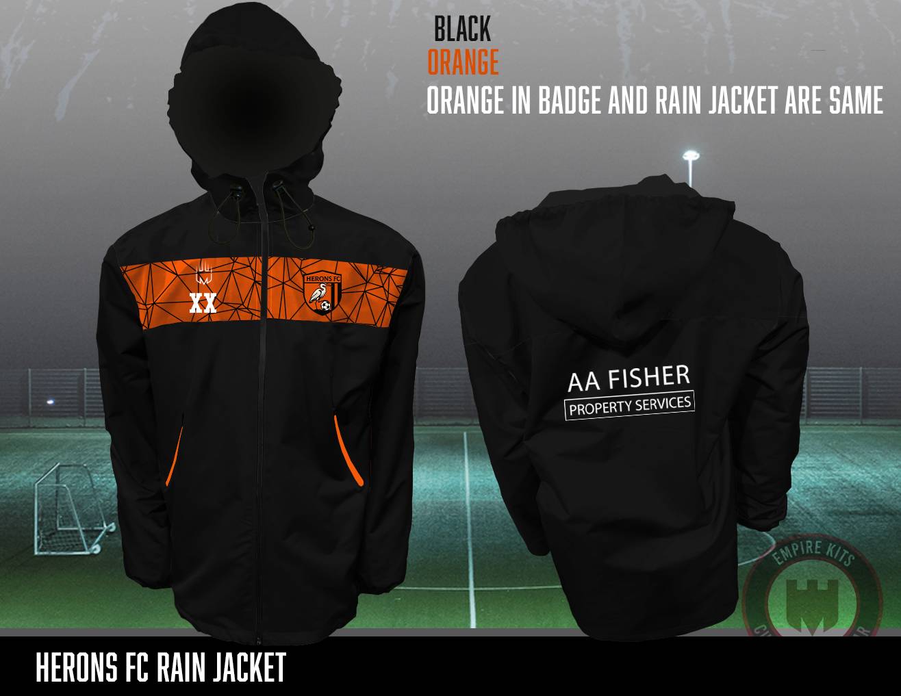 Herons FC Rain Jacket (AA Fisher)