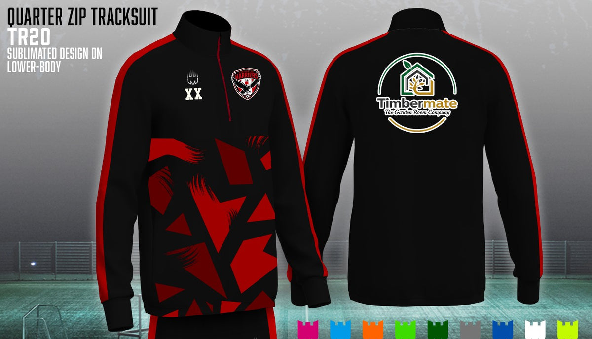 Huntington harriers FC 1/4 Zip top (Timbermate)