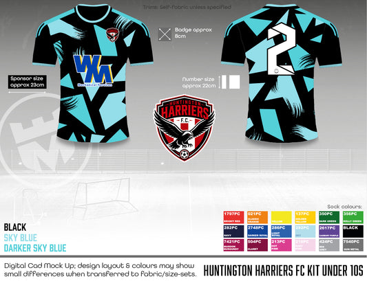 Huntington harriers FC - training shirt (Fabric A - WM)