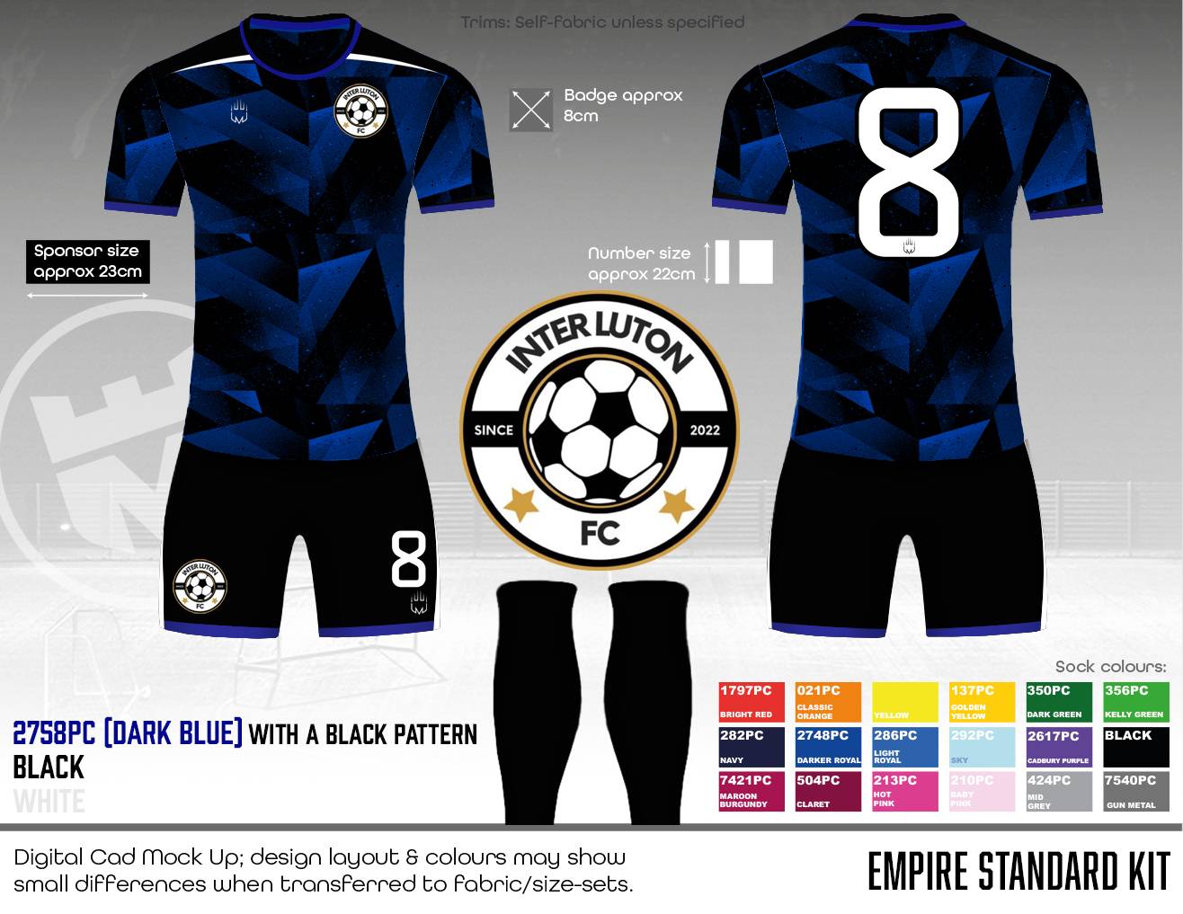 INTER LUTON - Outfield Kit (Fabric B)