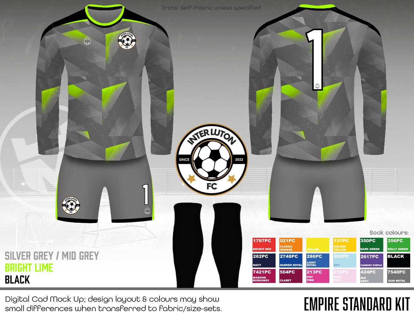 INTER LUTON - GK Kit (Fabric B)