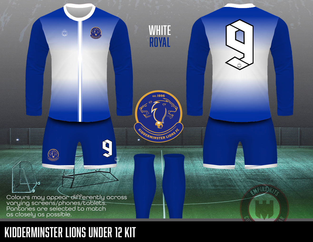 Kidderminster Lions - Home outfield kit (U12) - Fabric A