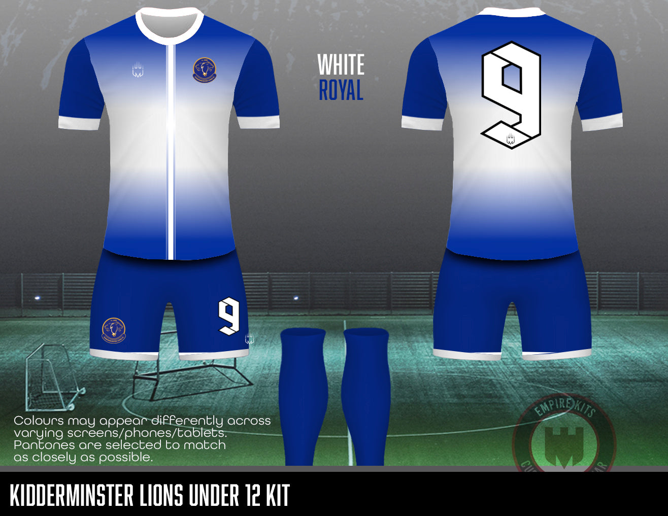 Kidderminster Lions - Home Outfield kit (U12) - Fabric A