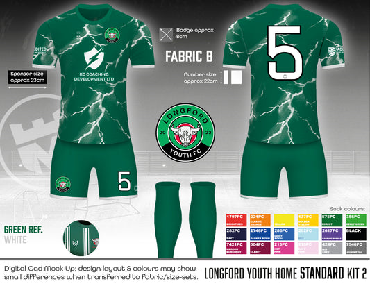 Longford Youth Fc - Home kit (KC coaching) - Fabric B