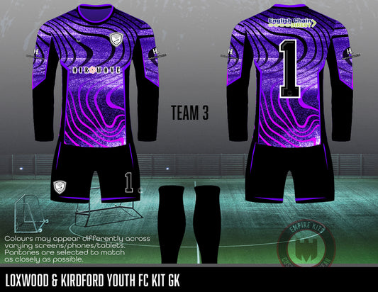 Loxwood & Kirdford Youth FC - GK Kit (U10 Lions)