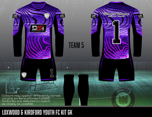 Loxwood & Kirdford Youth FC - GK Kit (U12 Leopards)