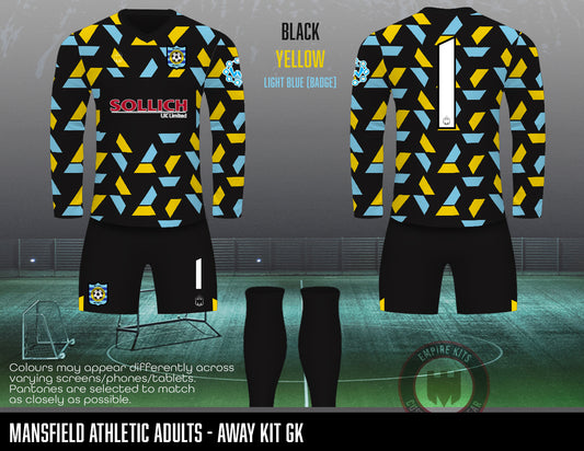 Mansfield Athletic - Away GK kit (Adults)