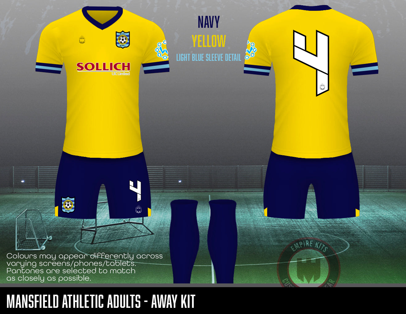 Mansfield Athletic - Away outfield kit (Adults)