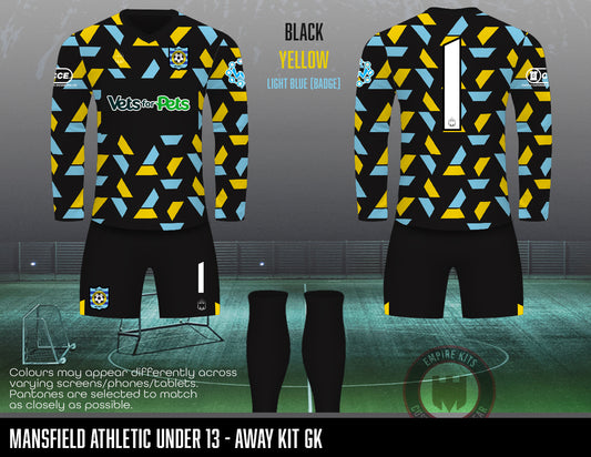 Mansfield Athletic - Away GK kit (U13)