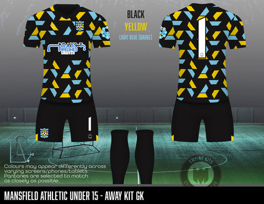 Mansfield Athletic - Away GK kit (U15)
