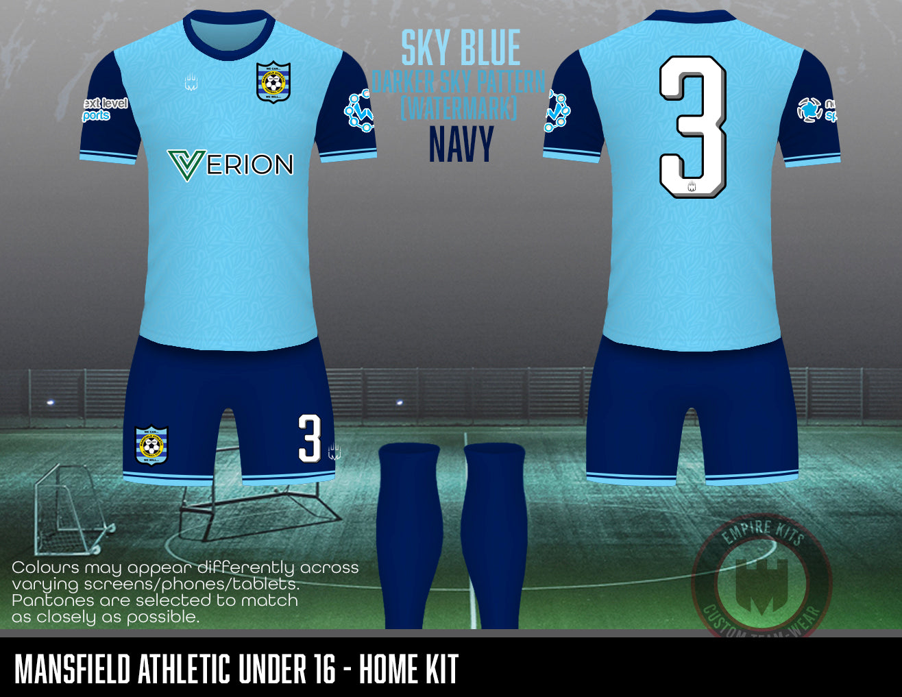 Mansfield Athletic - Home Outfield kit (U16)