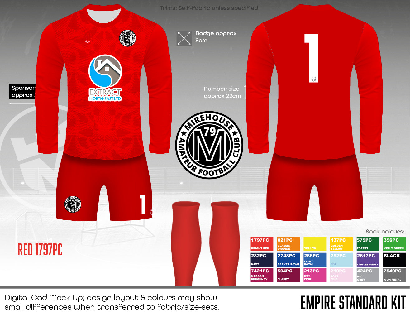 Mirehouse afc - GK Kit (Fabric A)