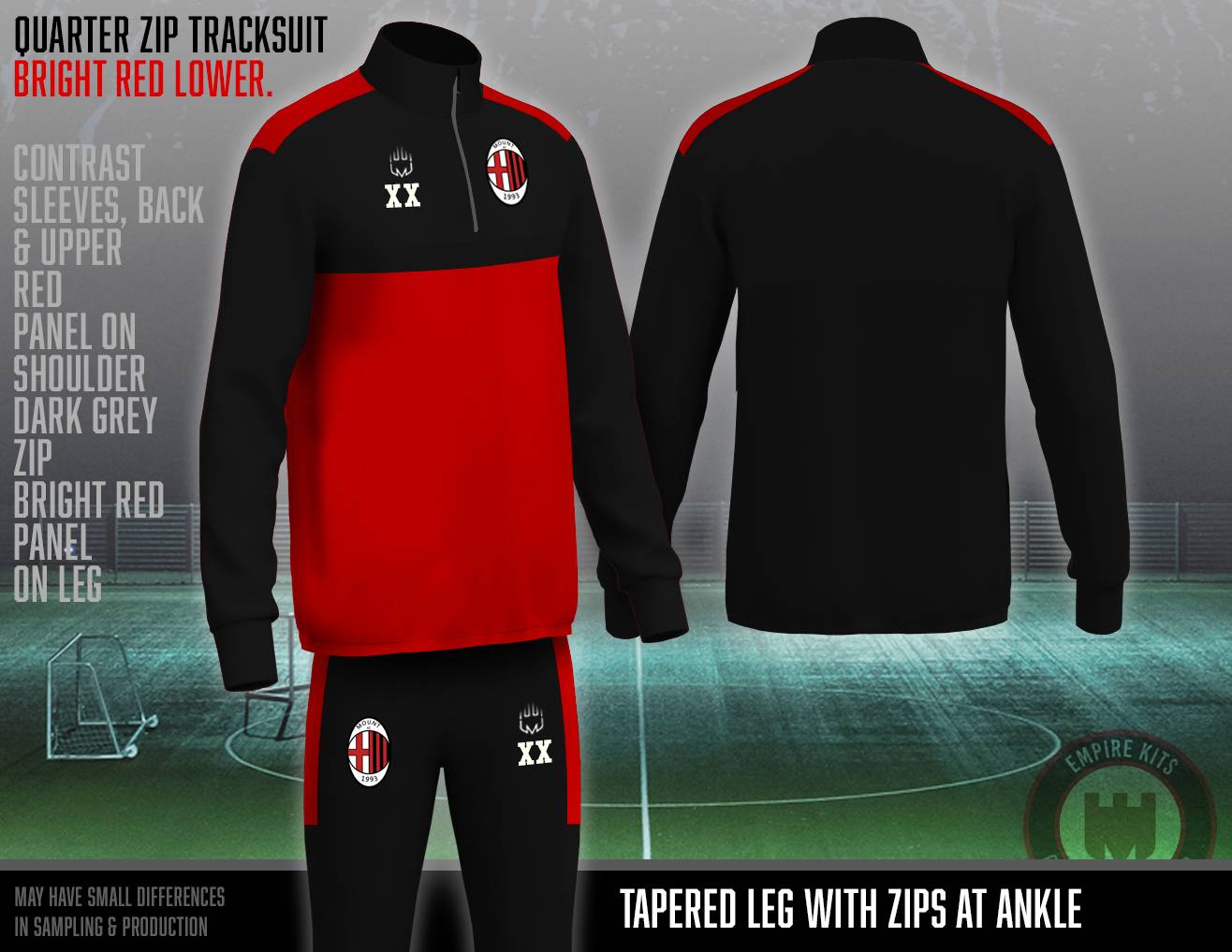 Mount FC  -  Quarter Zip Tracksuit