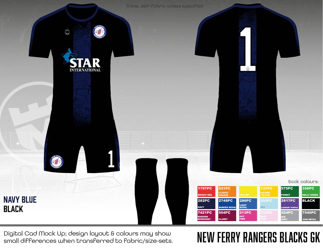 New Ferry Rangers - (Star) GK - Fabric B