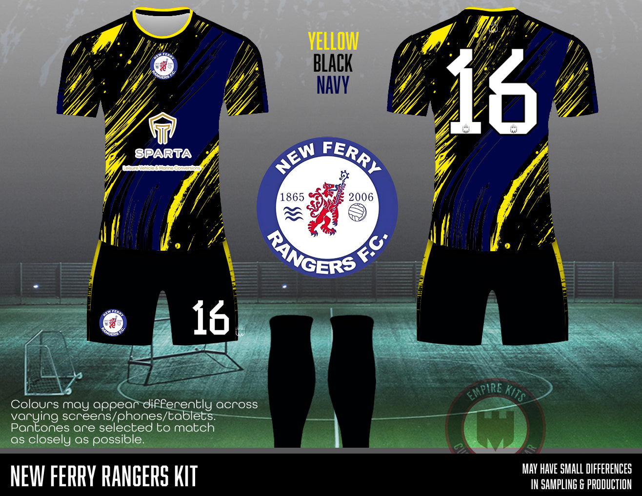 New Ferry Rangers - (Sparta) Outfield - Fabric B