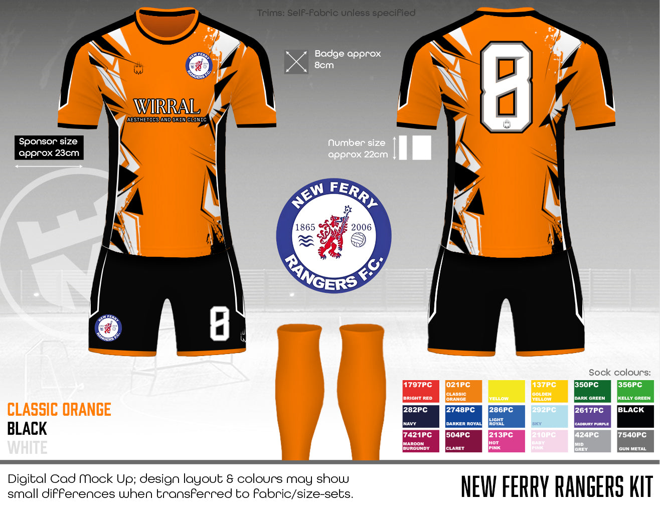 New Ferry Rangers - (Wirral) Outfield - Fabric B