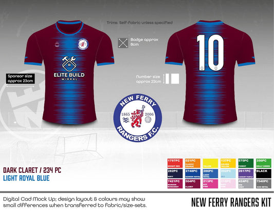 New Ferry Rangers - Training shirt (Fabric B)