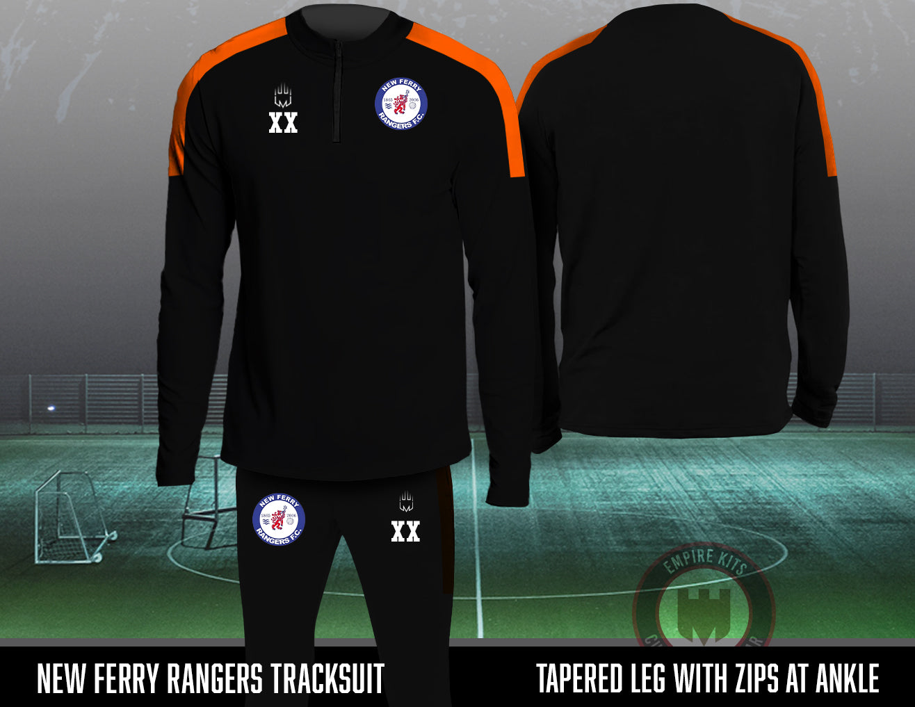 New Ferry Rangers - 1/4 Zip Tracksuit