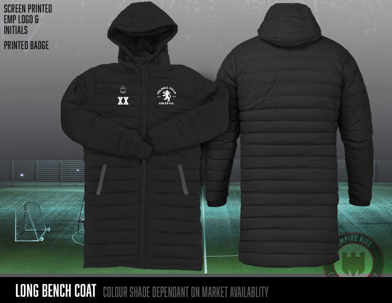 Pelsall Villa Colts -  Long Bench Coat