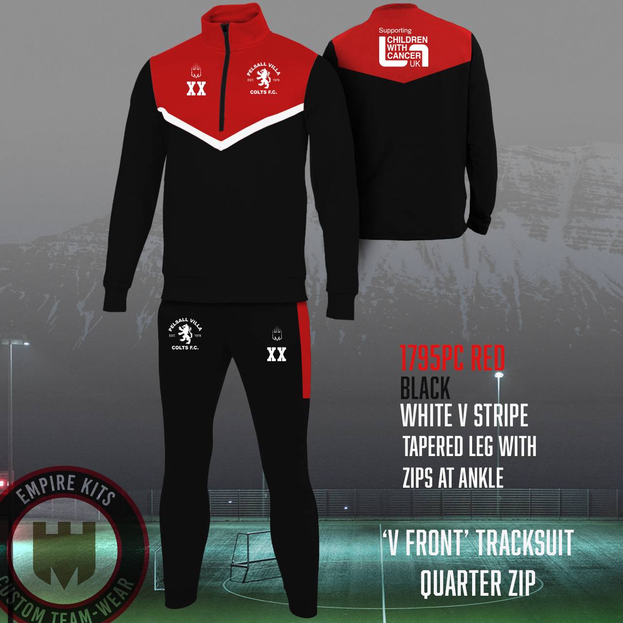 Pelsall Villa 1/4 Zip Tracksuit