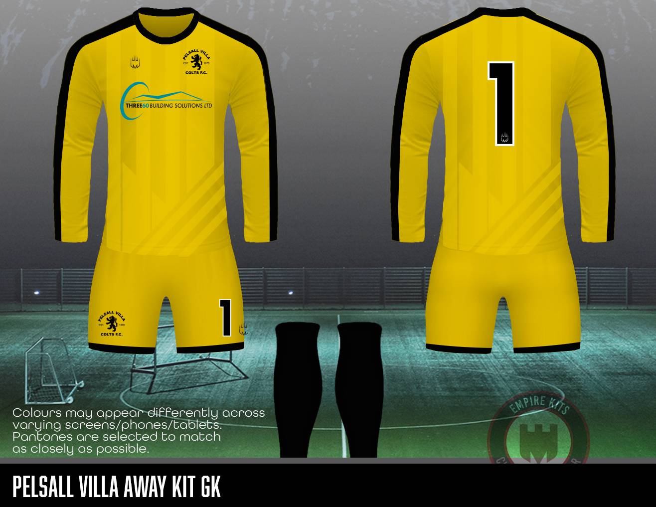 Pelsall Colts - REPLACEMENT GK KIT (AWAY)