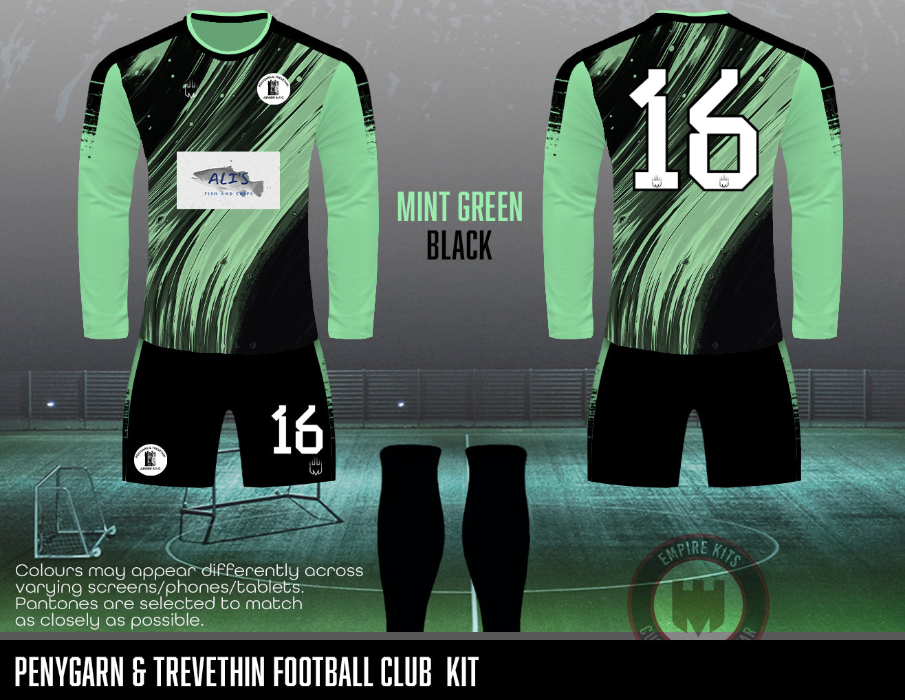 Penygarn Trevethin FC - Kit (Ali's fish and chips sponsor)